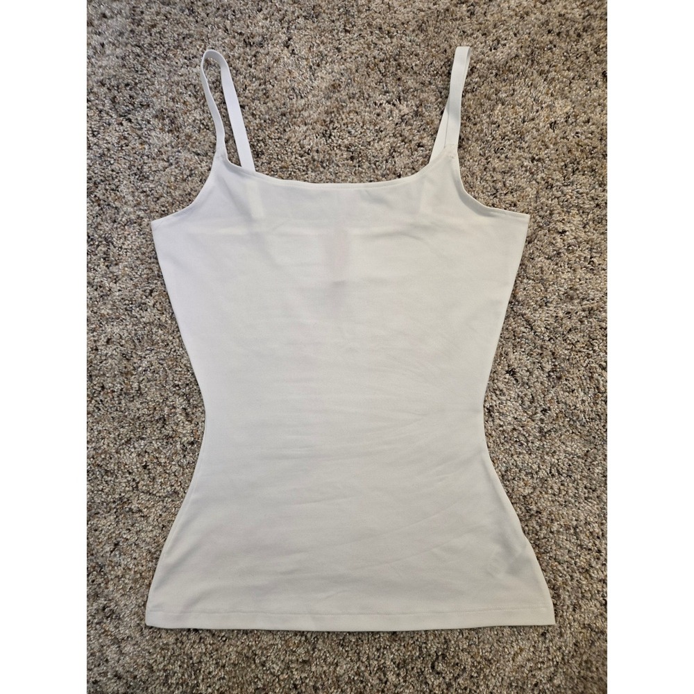 SPANX White Shaping Cami Tank Top Women's Small Adjustable Straps Smoothing
